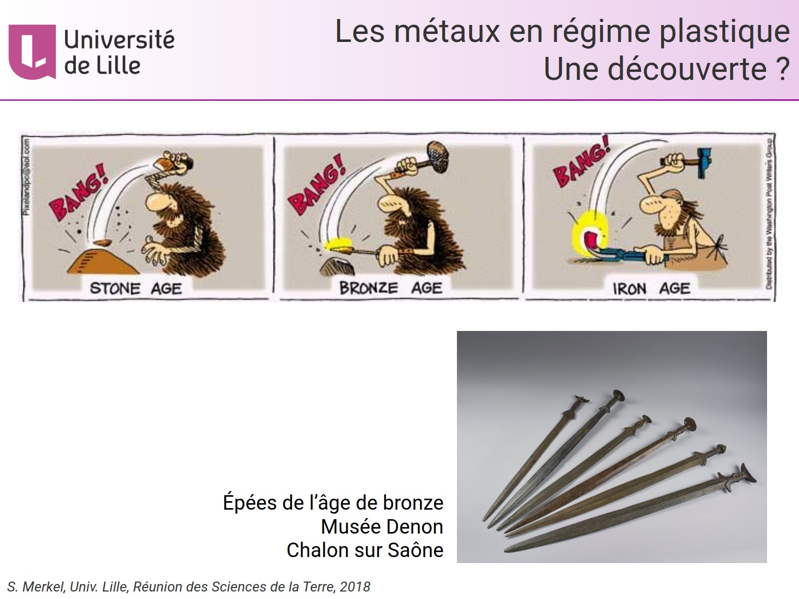 Les métaux en régime plastique - Une découverte ?